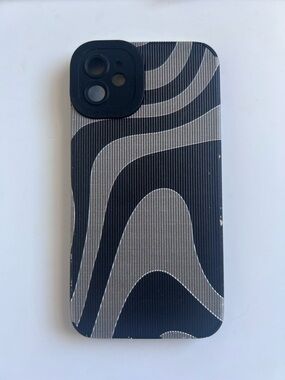 iPhone 11 Phone Case - Black & Silver